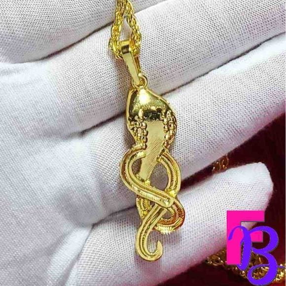 Gold Cobra Pendant - Picture 3 of 7